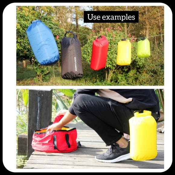 3L waterproof nylon outdoor Travel dry storage camping bag brand new in black - Picture 7 of 10